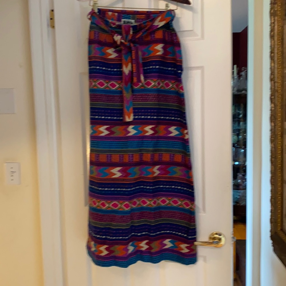Vintage Maxi Skirt- great print!
